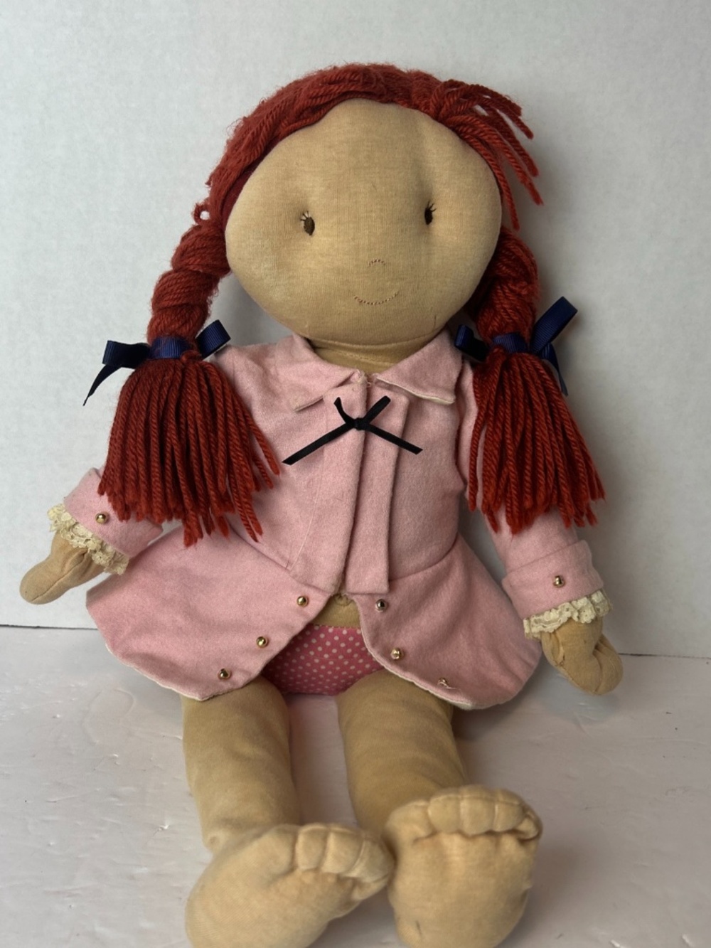 Pottery Barn Kids Paige Girl Doll Discontinued 17'Red hair Poseable Rare